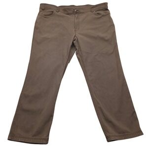 Duluth DuluthFlex Fire Hose Relaxed Fit 5-Pocket Pants Olive Green Mens 46x30